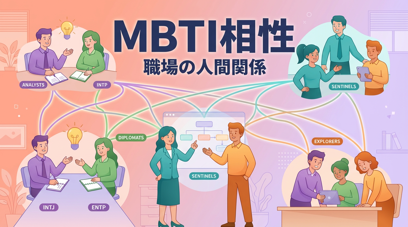 MBTI相性で考える職場選び｜上司・同僚との相性が分かる