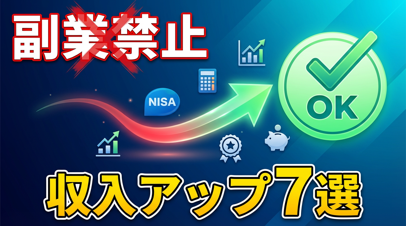 副業禁止の会社でもできること|合法的な収入アップ方法まとめ