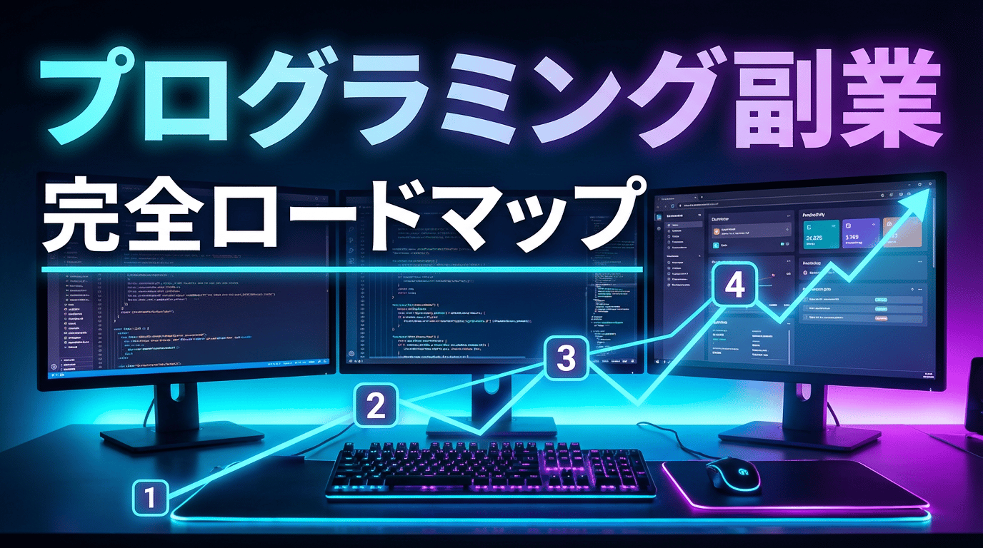 プログラミング副業の始め方|初心者が月10万稼ぐロードマップ