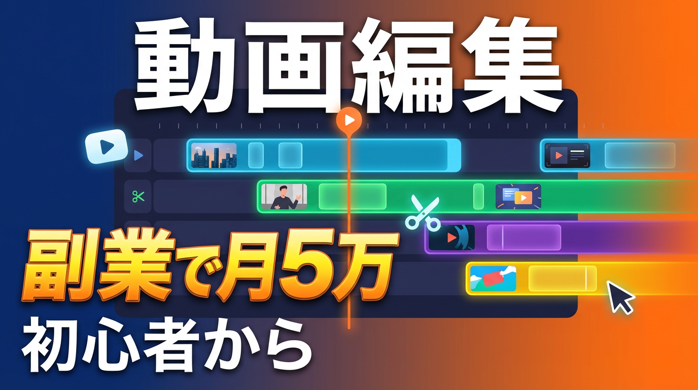 動画編集の副業は稼げる?始め方・案件の取り方・収入の目安を解説