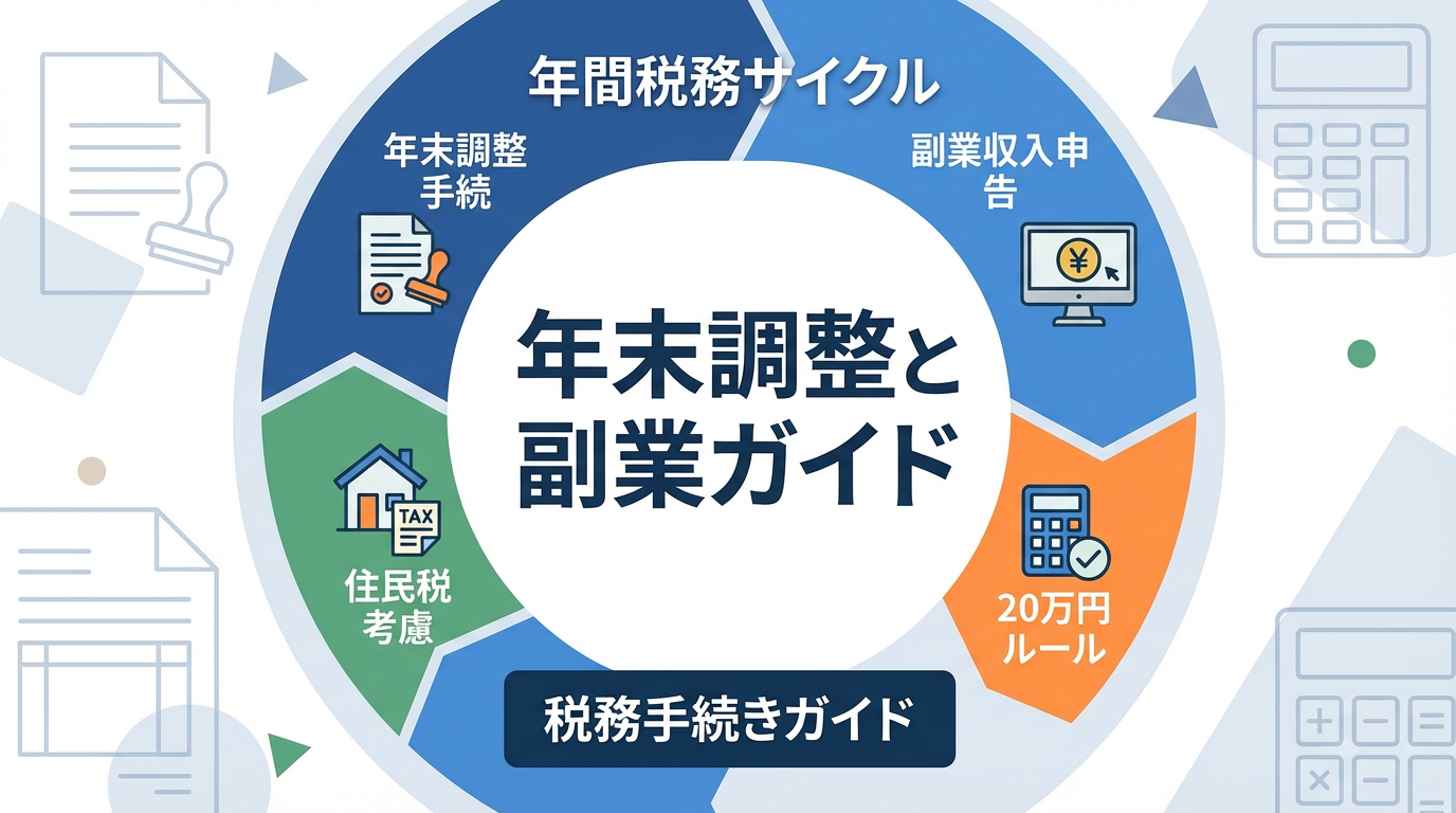 副業している人の年末調整はどうする?確定申告との違い・会社バレ対策まで徹底解説
